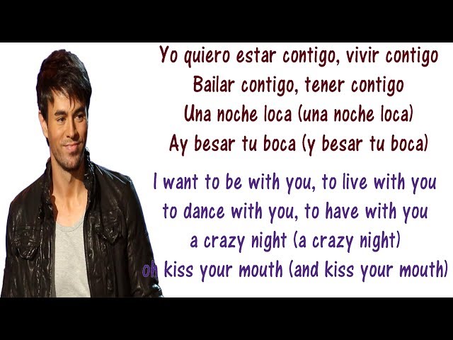 Enrique Iglesias - Bailando - Lyrics English and Spanish - Dancing - Translation & Meaning