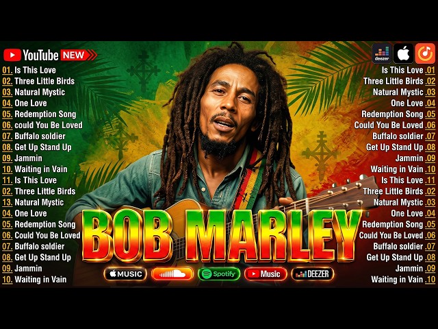 Bob Marley Top 20 Best Songs Playlist - Greatest Hits Reggae Collection 2026 - Chill Mix HD