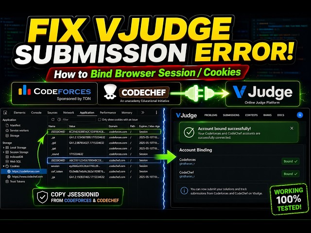 FIX VJUDGE SUBMISSION ERROR! - Vjudge Codechef Codeforce linking