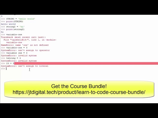 Variables/Variable Naming Rules | Learn to Code with Python #8