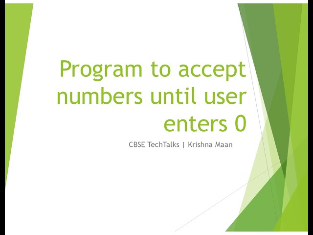 Python Program to accept numbers until 0 and calculate sum and average| CBSE |Class XI CS | IP
