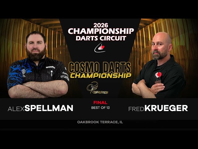 Alex Spellman vs Fred Krueger | FINAL | Cosmo Darts Championship