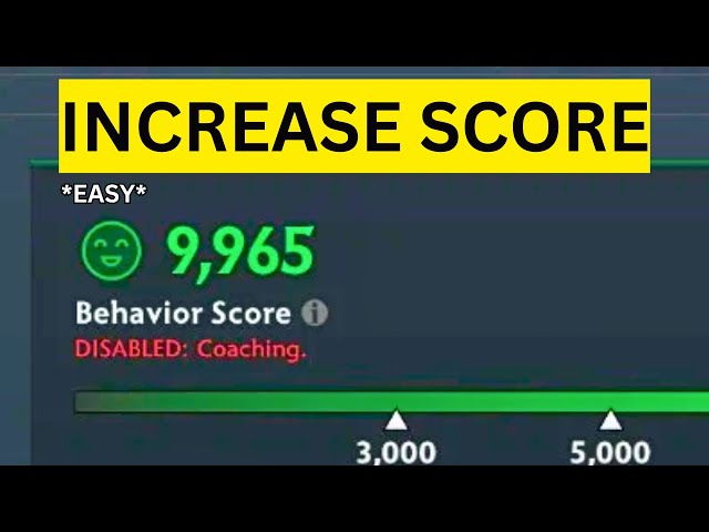 How To Increase Behavior Score in Dota 2(EASY)