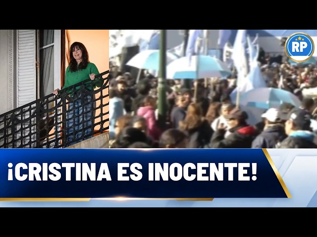 Massive Demonstration at Parque Lezama, One Year After Cristina Kirchner's Detention