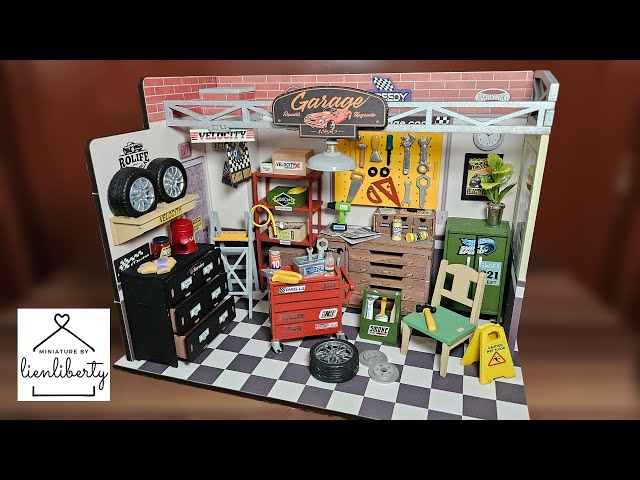 DIY Miniature Dollhouse | Robotime Rolife | Garage Workshop