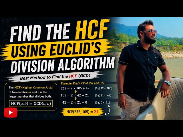 🧿Euclid’s division algorithm method@Classeswithra 