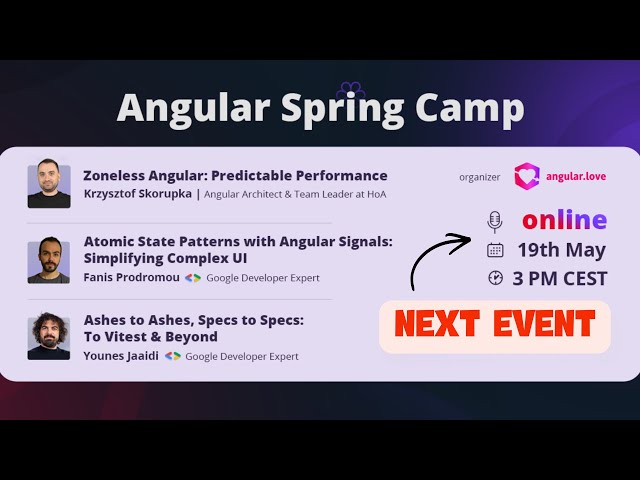 Angular Spring Camp vol.2 - 2026