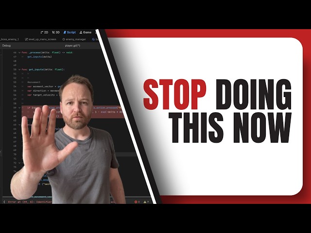 8 Mistakes Every Beginner Game Dev Makes (Fix These Now)