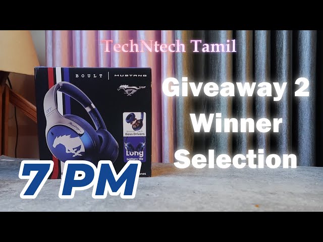 Boult Mustang Q Headphone Giveaway Winner Selection 🔥 TechNtech Tamil LIVE