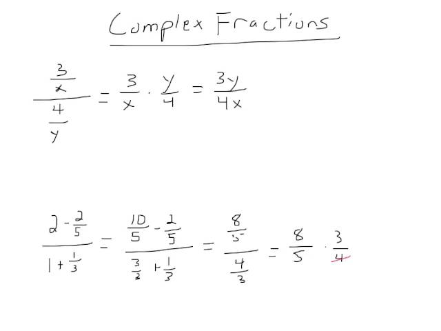 Complex Fractions 1