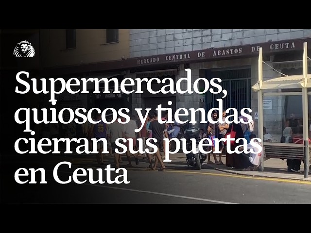 La entrada masiva de migrantes provoca el cierre de supermercados y tiendas en Ceuta