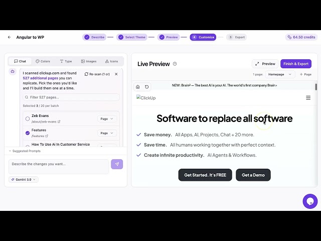 How to convert a website built with Angular to a WordPress theme