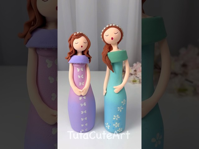 DIY cute bottle decoration 😌🩷