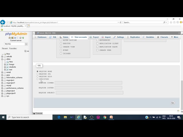 20. PHP & MySQL |  phpMyAdmin DashBoard Familiarization