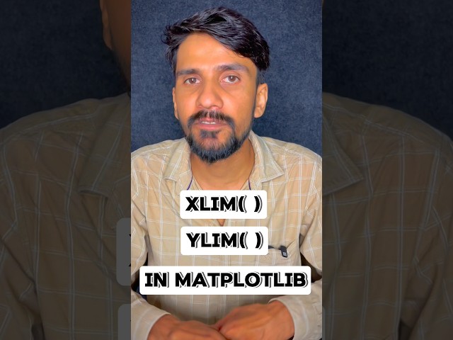 90% of beginners ignore xlim() and ylim()! #coding #python #matplotlib #ai #ml #shorts