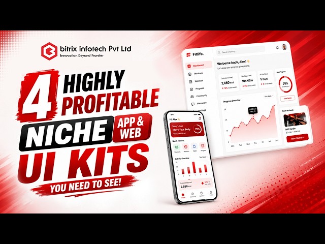 4 Highly Profitable Niche App & Web UI Kits You Need to See 📱✨