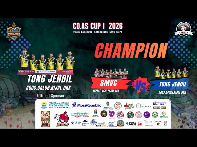 GEMPARRRRR  🔥🏐 FINAL🔥🏐 TONG JENDIL VS BMVC🔥🏐