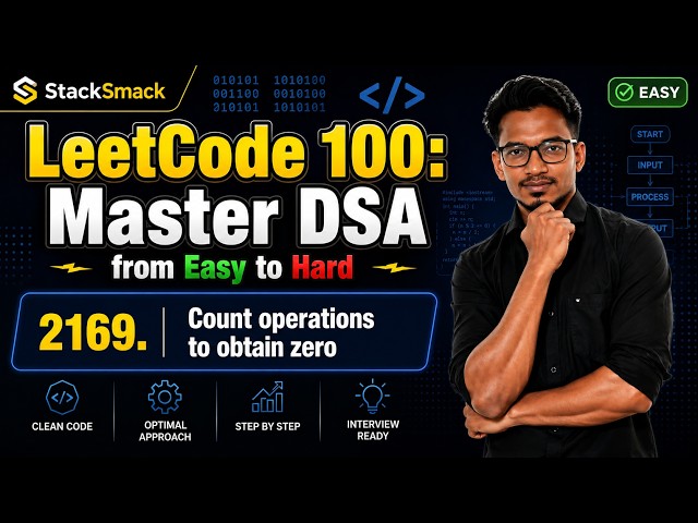 "LeetCode 2169. Solved!"Count Operations to Obtain Zero | Java Solution | #StackSmack #explore #fyp