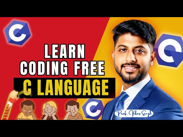 C Language for School Students | 2025 | New Syllabus | By Vikas Singh Sir