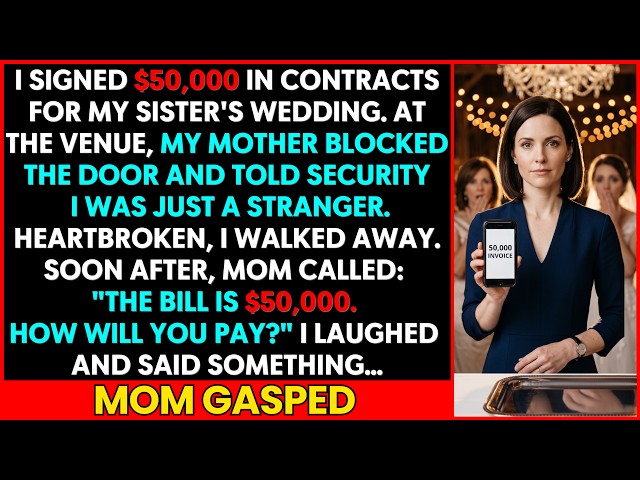 I Paid For My Sister's Wedding — They Called Me A Stranger. Days Later, They Begged For $50,000