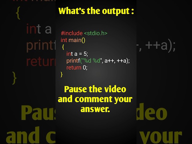 Can You Guess the Output? 🤔 | C Programming Quiz #shorts #coding