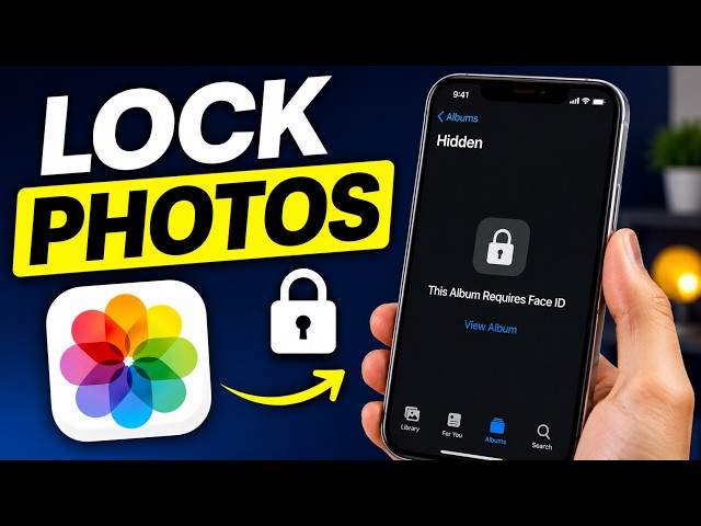 How to Lock Photos on iPhone 🔒📱 | Hide Private Photos with Face ID (2026)