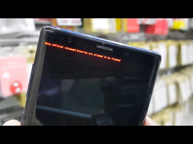Fixed - Only Official Released Binaries Are Allowed To Be Flashed