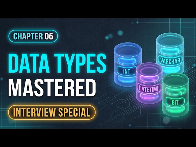 Chapter 5: SQL Server Data Types & Naming Conventions in Hindi | Interview Questions & Answers