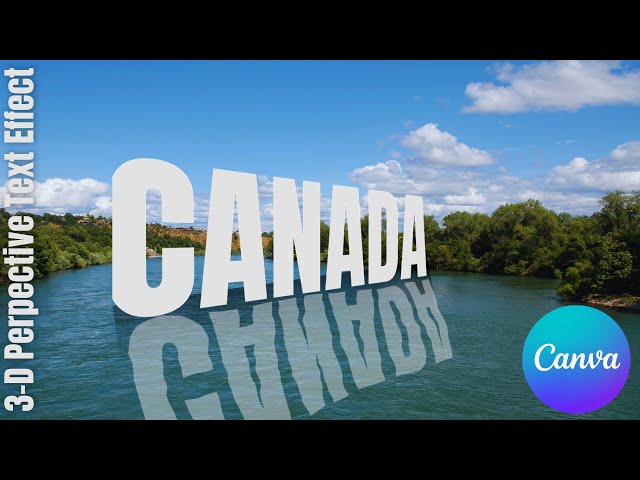 3D Text Effect in Canva | Easy Perspective Text Tutorial + Canva Tips