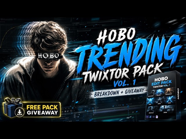 HOBO Trending Twixtor Pack Vol. 1 🔥 | FREE Twixtor Pack + Edit Breakdown