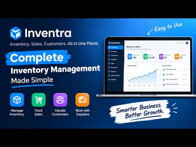Inventra – Modern Inventory Management Dashboard UI | Bootstrap 5 Admin Template 2026
