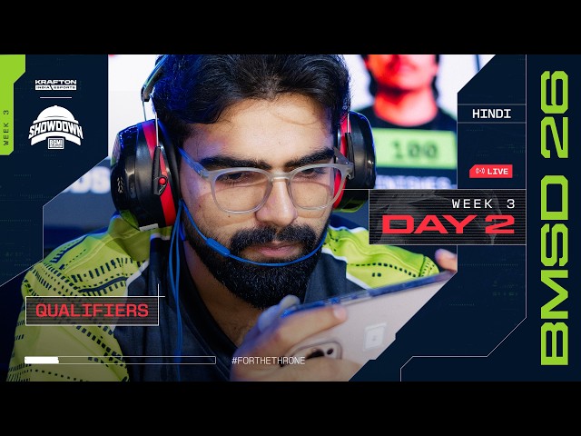 [HINDI] BMSD 2026 | Qualifiers Week 3 | Day 2 #BGMILIVE