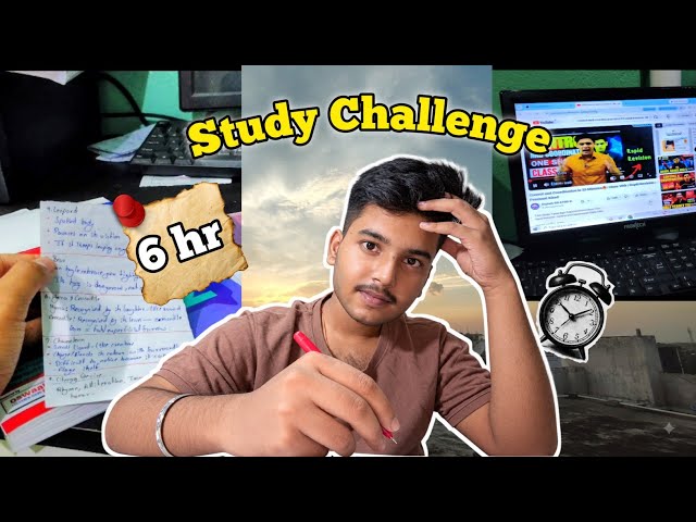 6 HOUR SELF-STUDY CHALLENGE 📚✨ | Can a Class 10 Student Actually Do It?