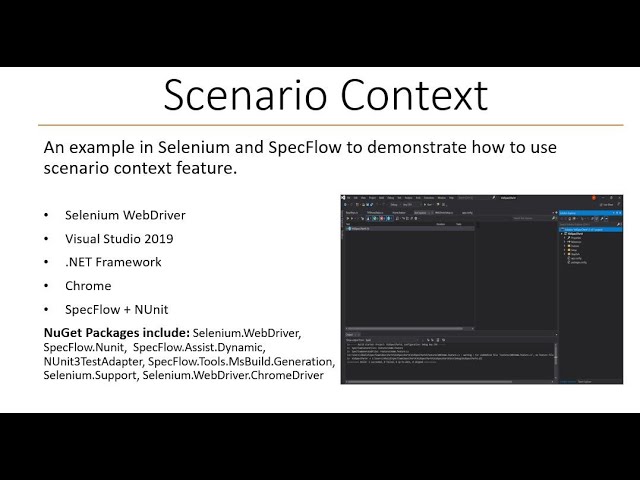 Using scenario context in Selenium, SpecFlow and C# - Part 4