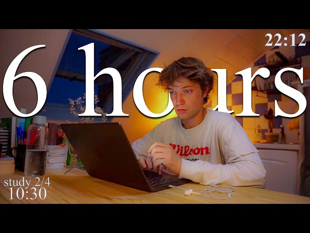LIVE | 6-HOUR study with me in Paris 📚⛈️ rain sounds & pomodoro timer 60 & 10