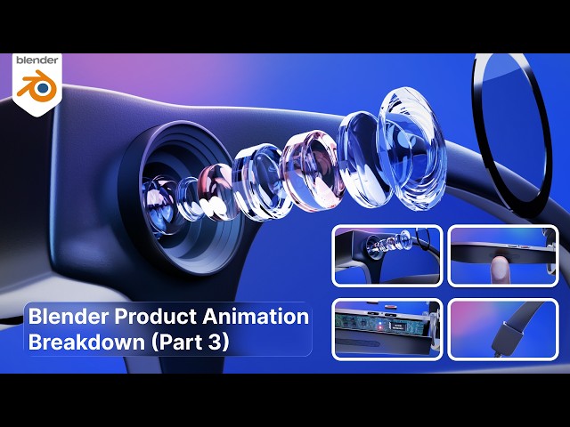 Blender 3D Product Animation Breakdown - KATLOS Smart Glasses (Part 3)
