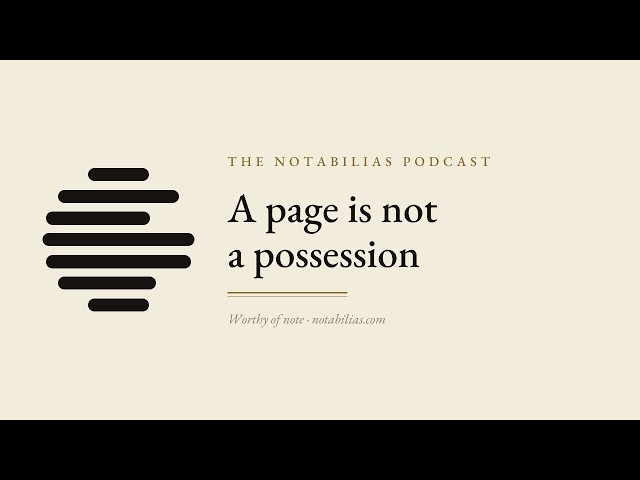 A Page Is Not a Possession — Wikipedia Article Ownership Explained | The Notabilias Podcast