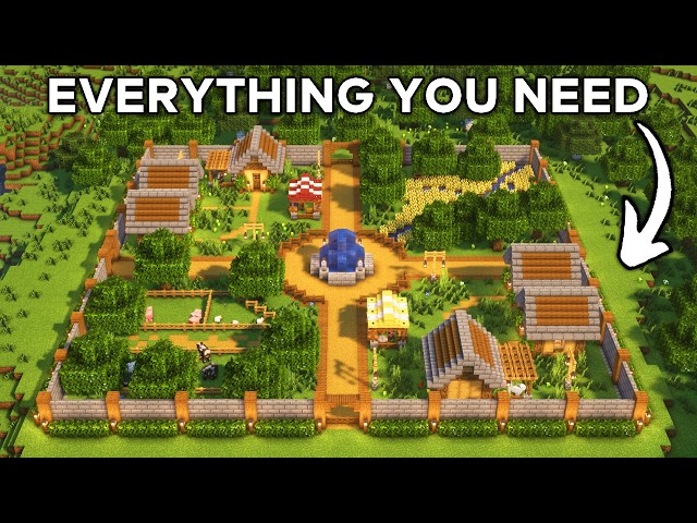Minecraft: How to Build a Survival City | Tutorial🏘️