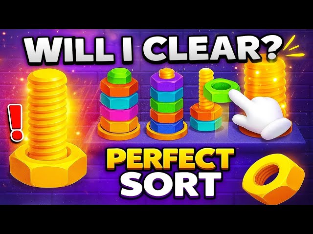 Perfect Sort: Nuts & Bolts 3D Android Gameplay Walkthrough