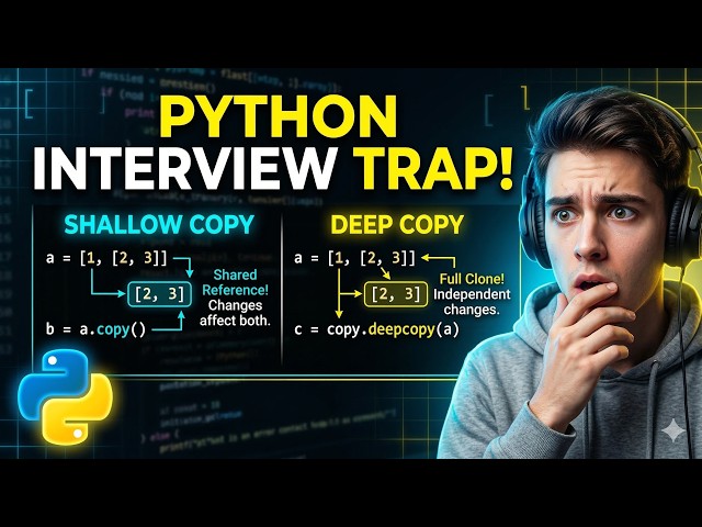 90% Fail This Python Interview Question (Deep vs Shallow Copy)
