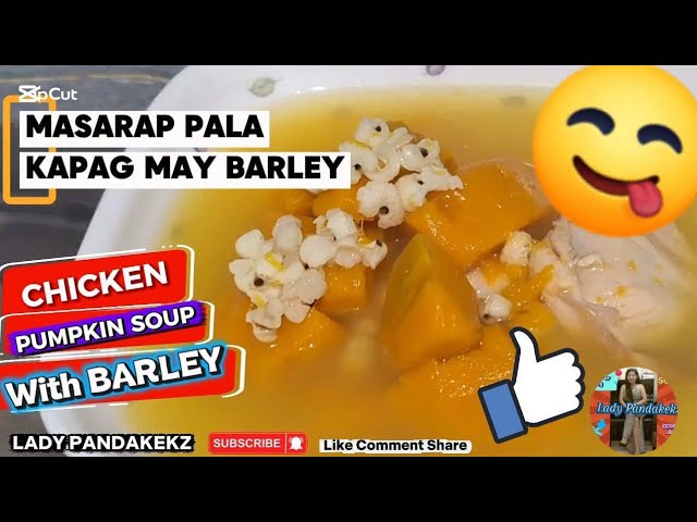 CHICKEN PUMPKIN SOUP WITH BARLEY |  DELICIOUS | LADY PANDAKEKZ #subscribe #asmr #video 