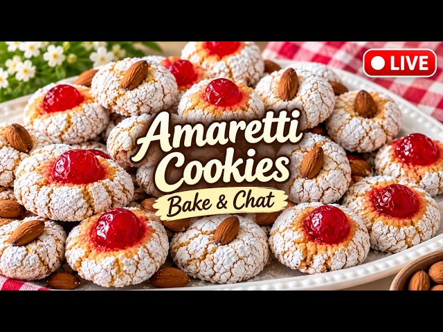 Bake & Chat With Me Live! Making Italian Almond Cookies