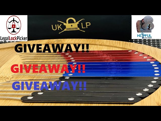 [067] Giveaway collaboration - Helpfullockpicker + UKLP's + LegalLockPicker