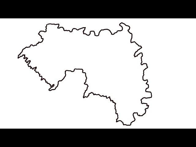 How To Draw Map of Guinea 