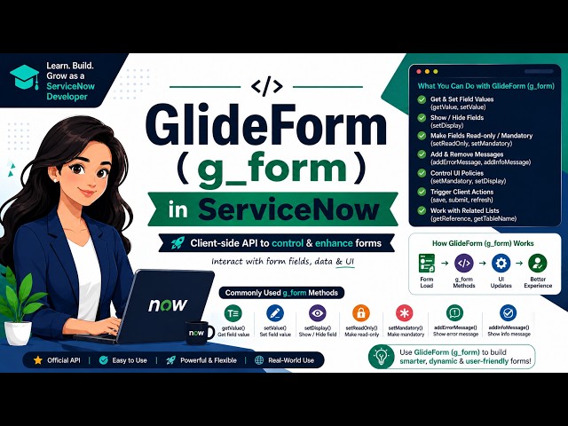 ServiceNow GlideForm (g_form) Client API Explained | Essential Methods for Developers