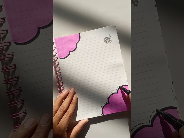 Simple Drawing Border Design for Project Front Page ✨Beautiful Drawing Ideas for Title Page