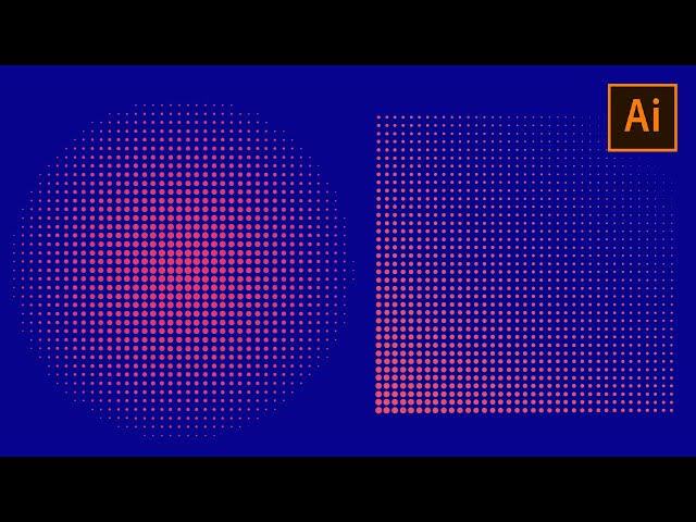 🔴5 Steps Only || How To Make Halftone Dots Shape With Adobe Illustrator||Adobe Illustrator Tutorial