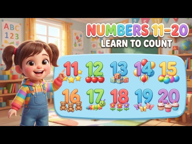 Numbers Name 11 to 20 | Numbers Name | Counting 11 - 20 | Numbers Spelling