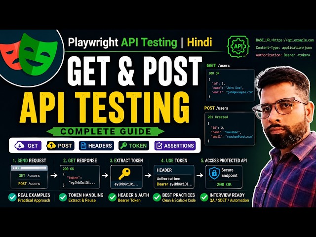 Playwright API Testing with TypeScript | GET & POST Request | Hindi