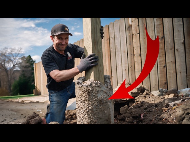 NEVER Set Wood Fence Posts In Concrete (Proof)